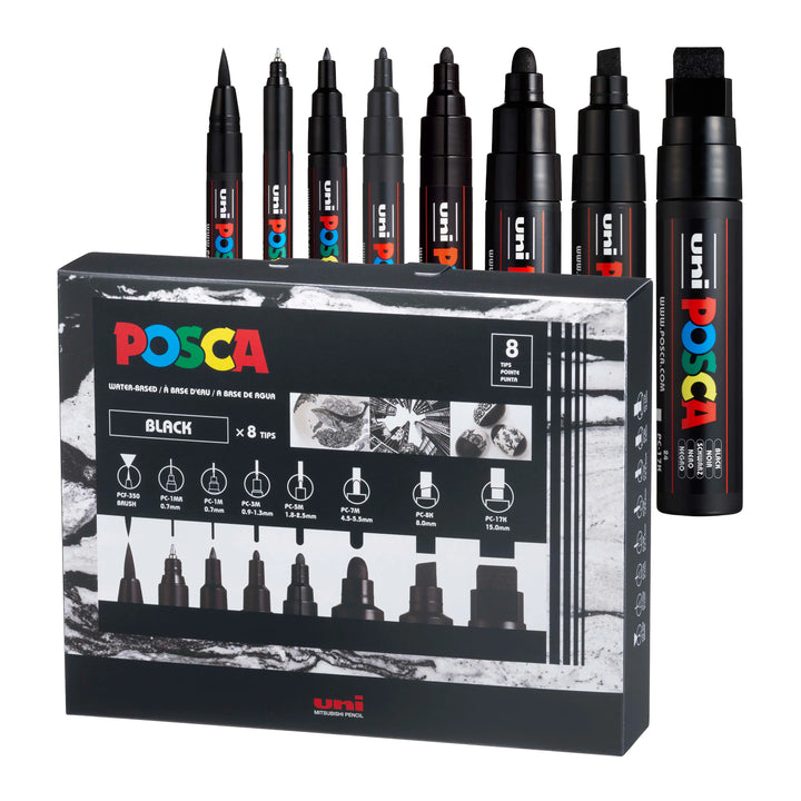 POSCA All Black Set