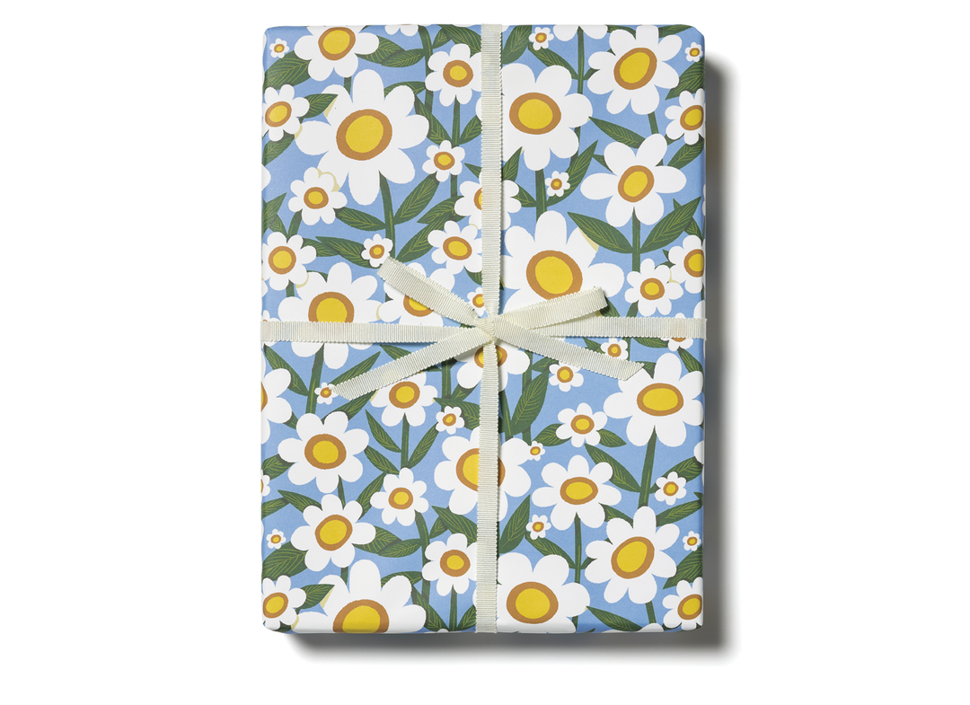 Seventies Daisy wrapping paper