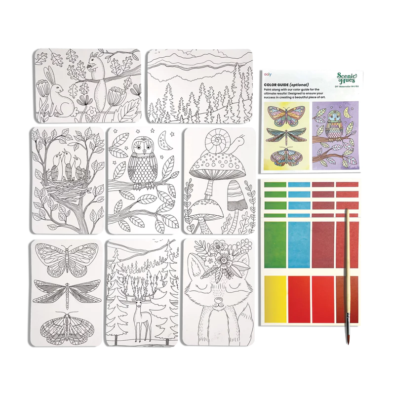 Scenic Hues D.I.Y. Watercolor Kits