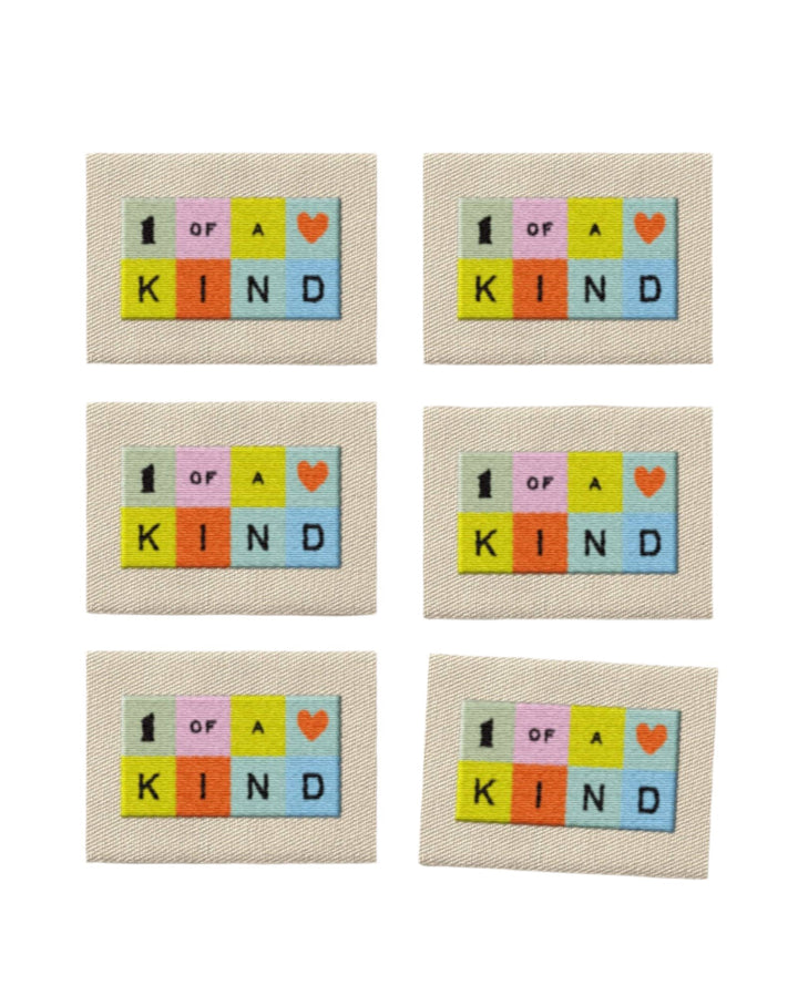 One of a Kind Rainbow Large Garment Labels