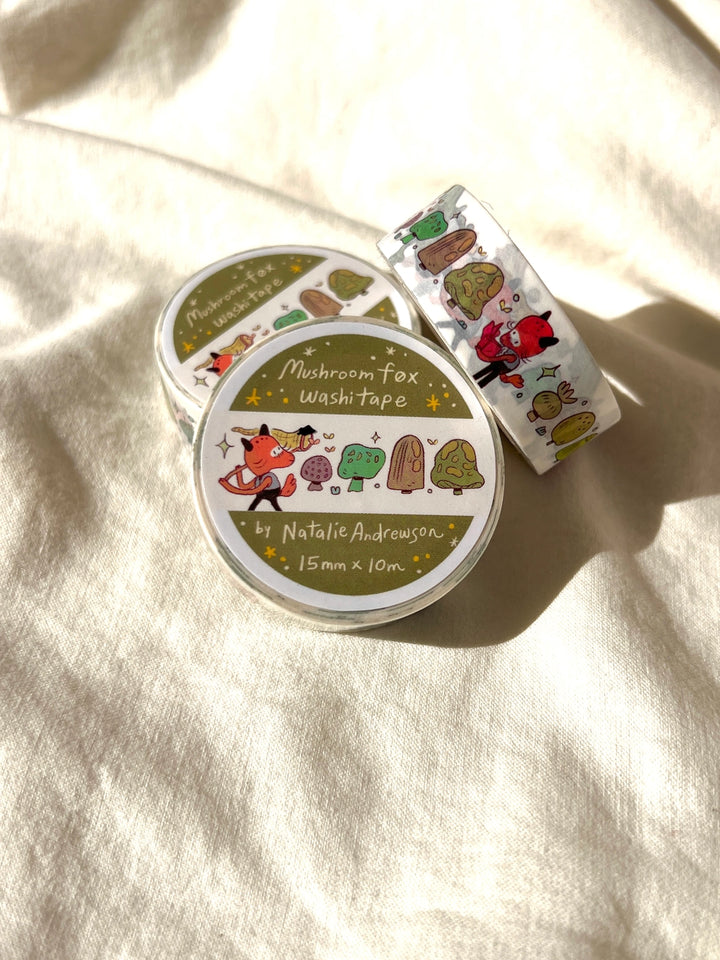 Mushroom Fox Washi Tape