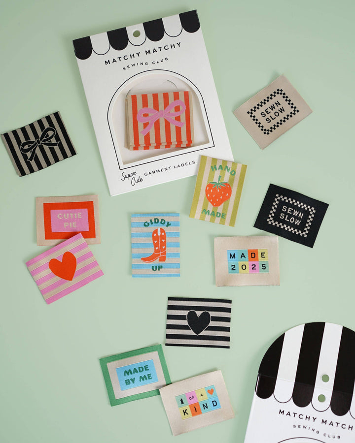 One of a Kind Rainbow Large Garment Labels