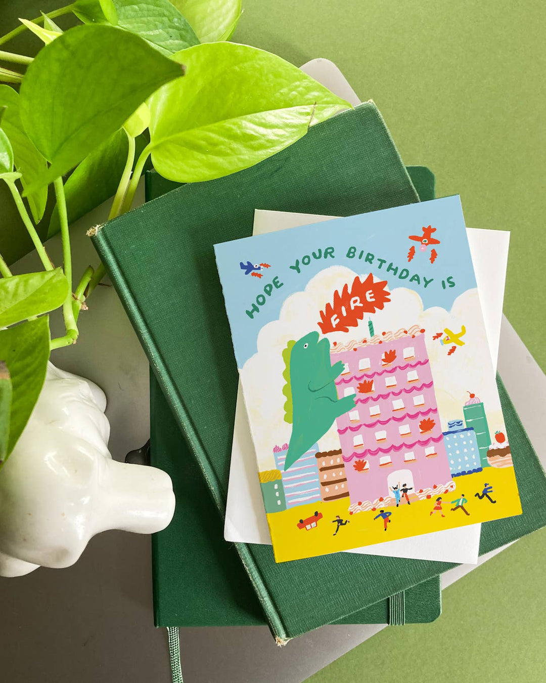 Godzilla Fire Birthday - Pop Culture Birthday Card