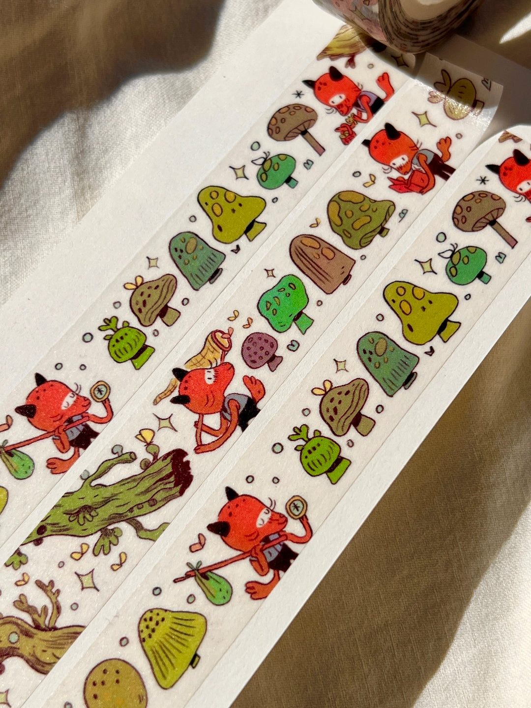 Mushroom Fox Washi Tape
