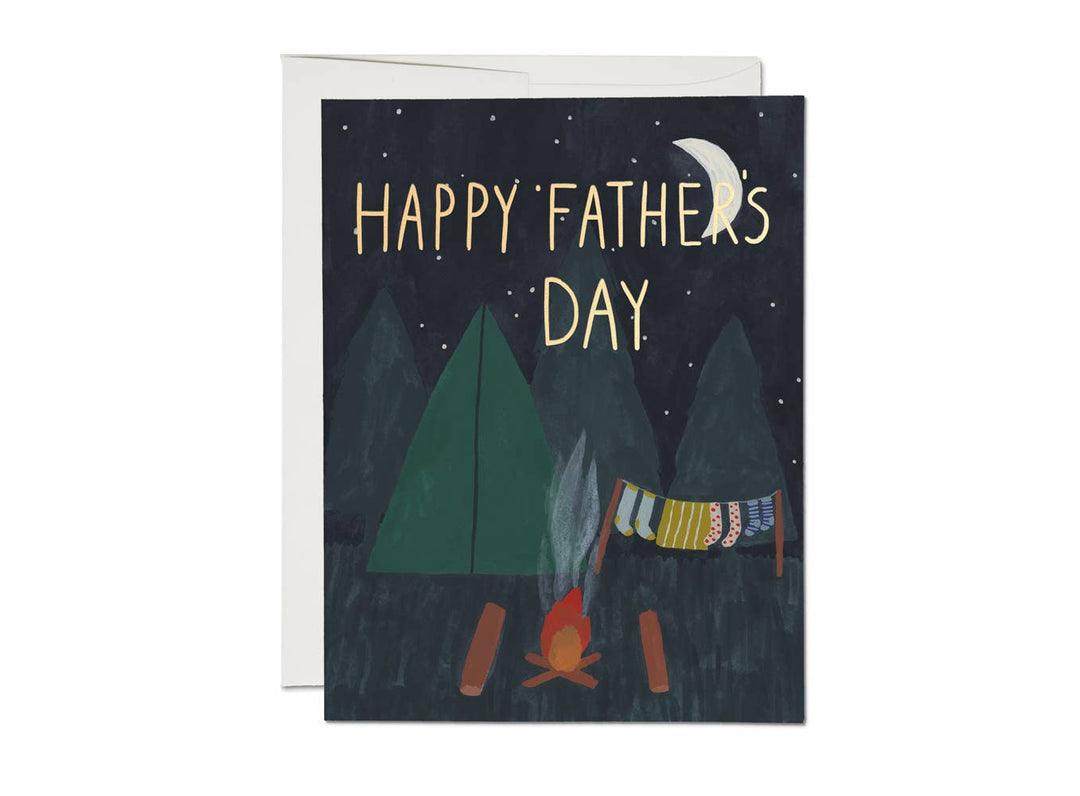 Camping Dad Father's Day greeting card