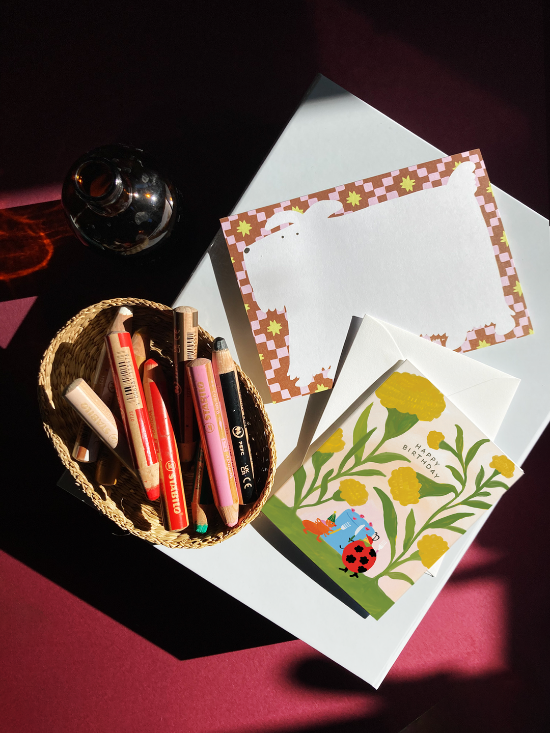 Bugs' Birthday Party - Nature Birthday Card