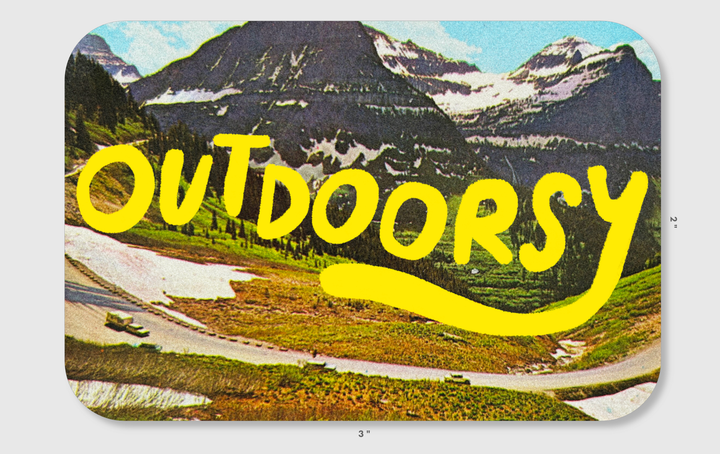 Outdoorsy Vinyl Sticker