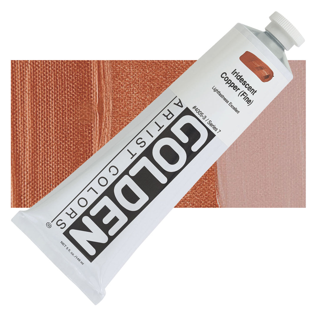 Golden Iridescent Acrylics - 2oz