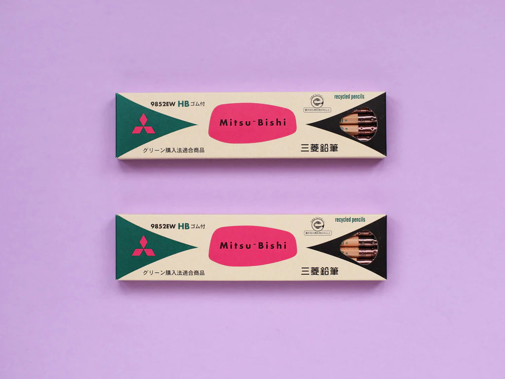 Mitsubishi Pencil Recycled Hexagonal Body Pencil HB (1 Dozen)