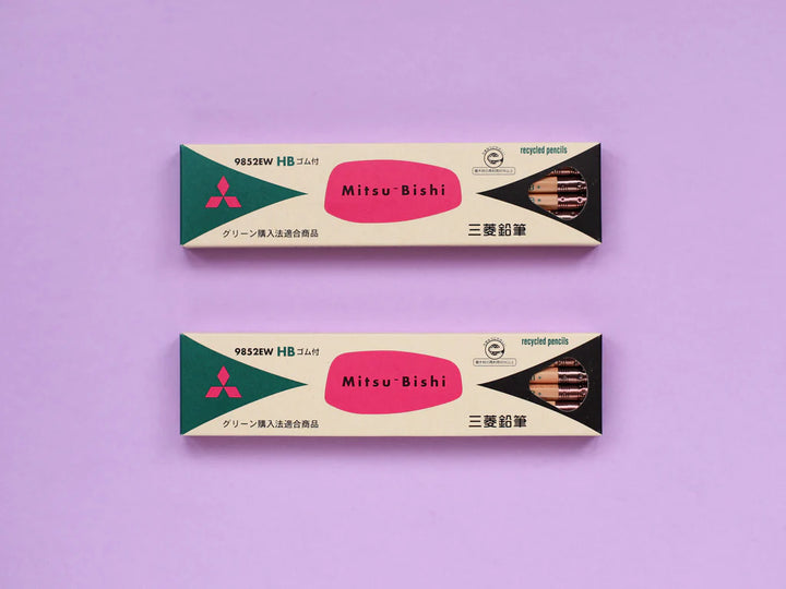 Mitsubishi Pencil Recycled Hexagonal Body Pencil HB (1 Dozen)
