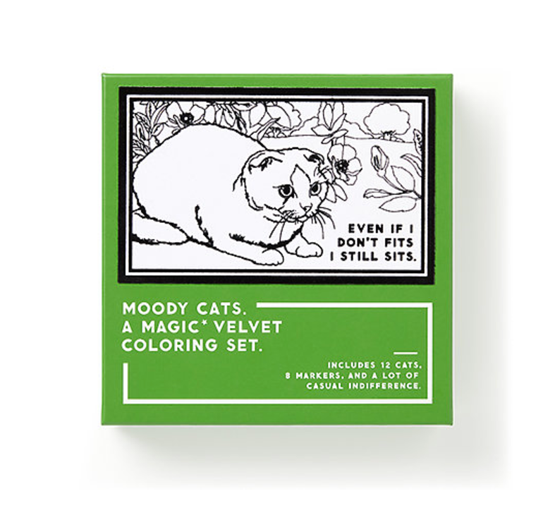 Moody Cats: A Magic Velvet Coloring Set