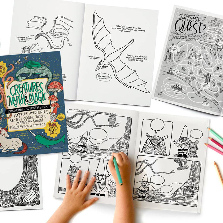 Creatures of Myth & Magic Coloring Book