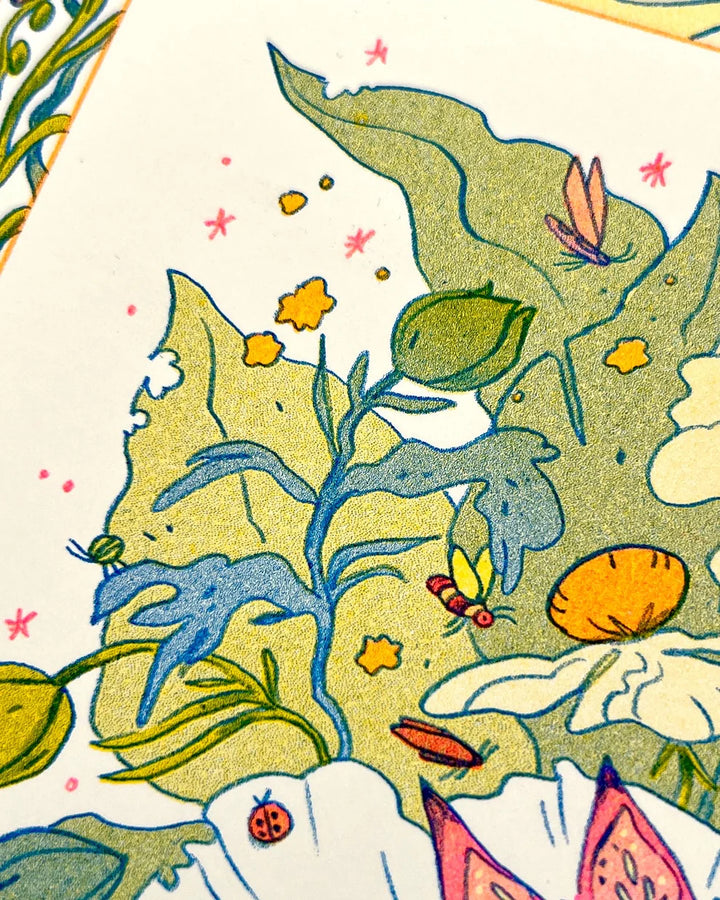 Bug Fairy Riso Print