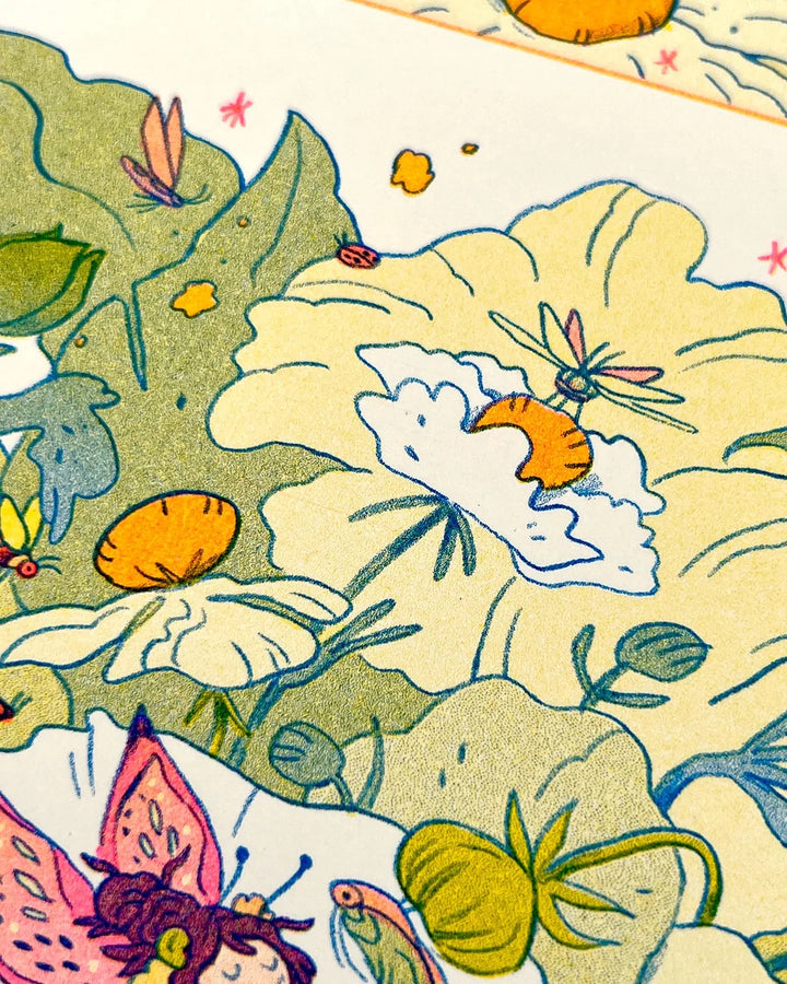 Bug Fairy Riso Print