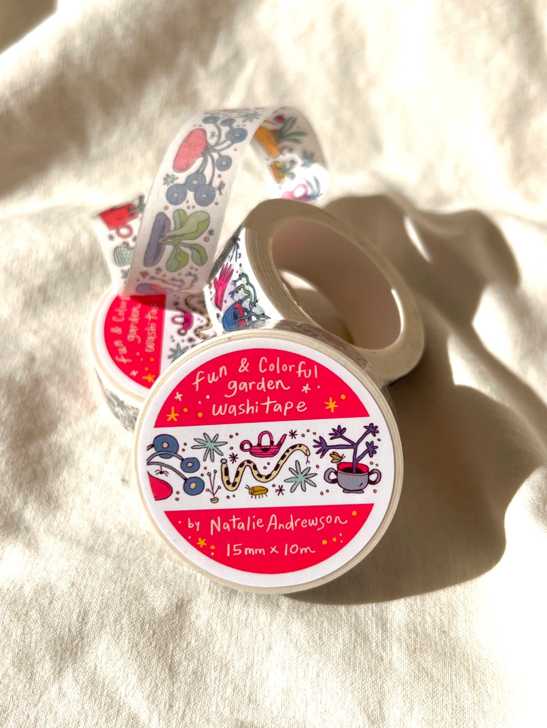 Fun & Colorful Garden Plants Washi Tape