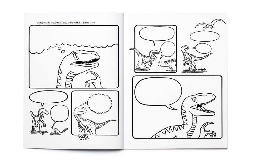 DINOSAURS Coloring + Activity Book
