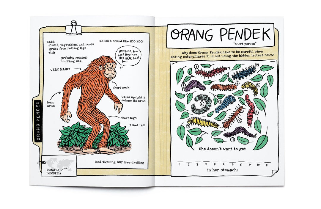 Legendary Monsters: CRYPTIDS Coloring + Activity Book