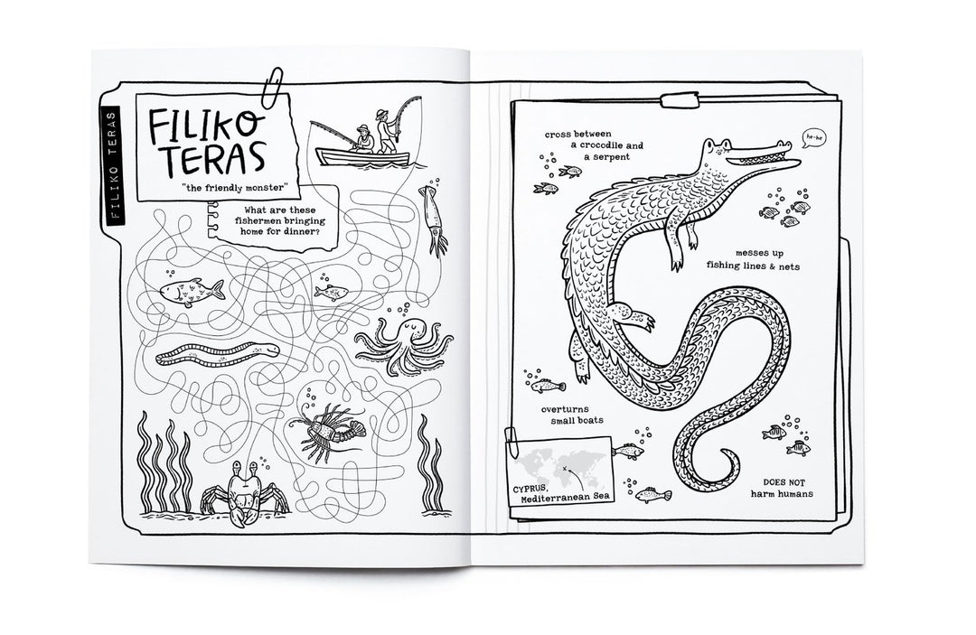 Legendary Monsters: CRYPTIDS Coloring + Activity Book