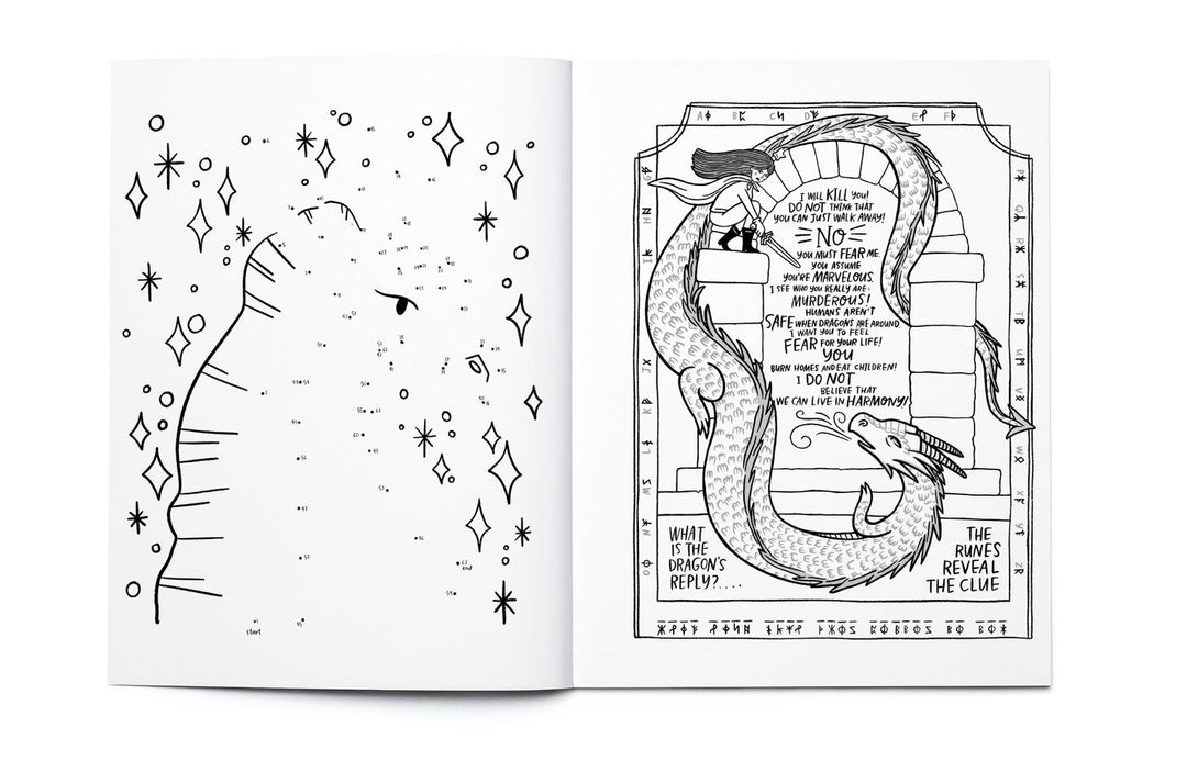 Creatures of Myth & Magic Coloring + Activity Book