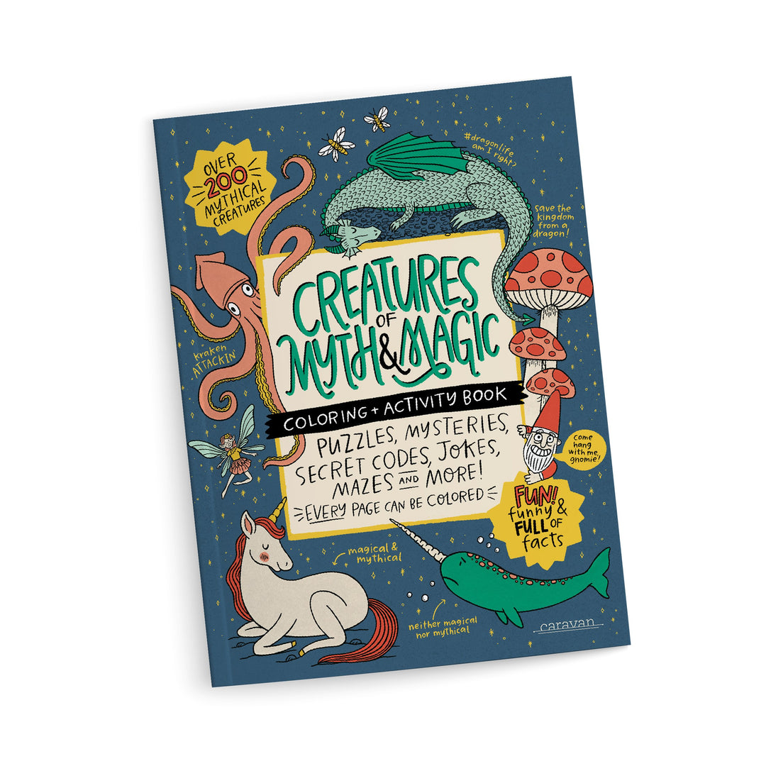 Creatures of Myth & Magic Coloring + Activity Book