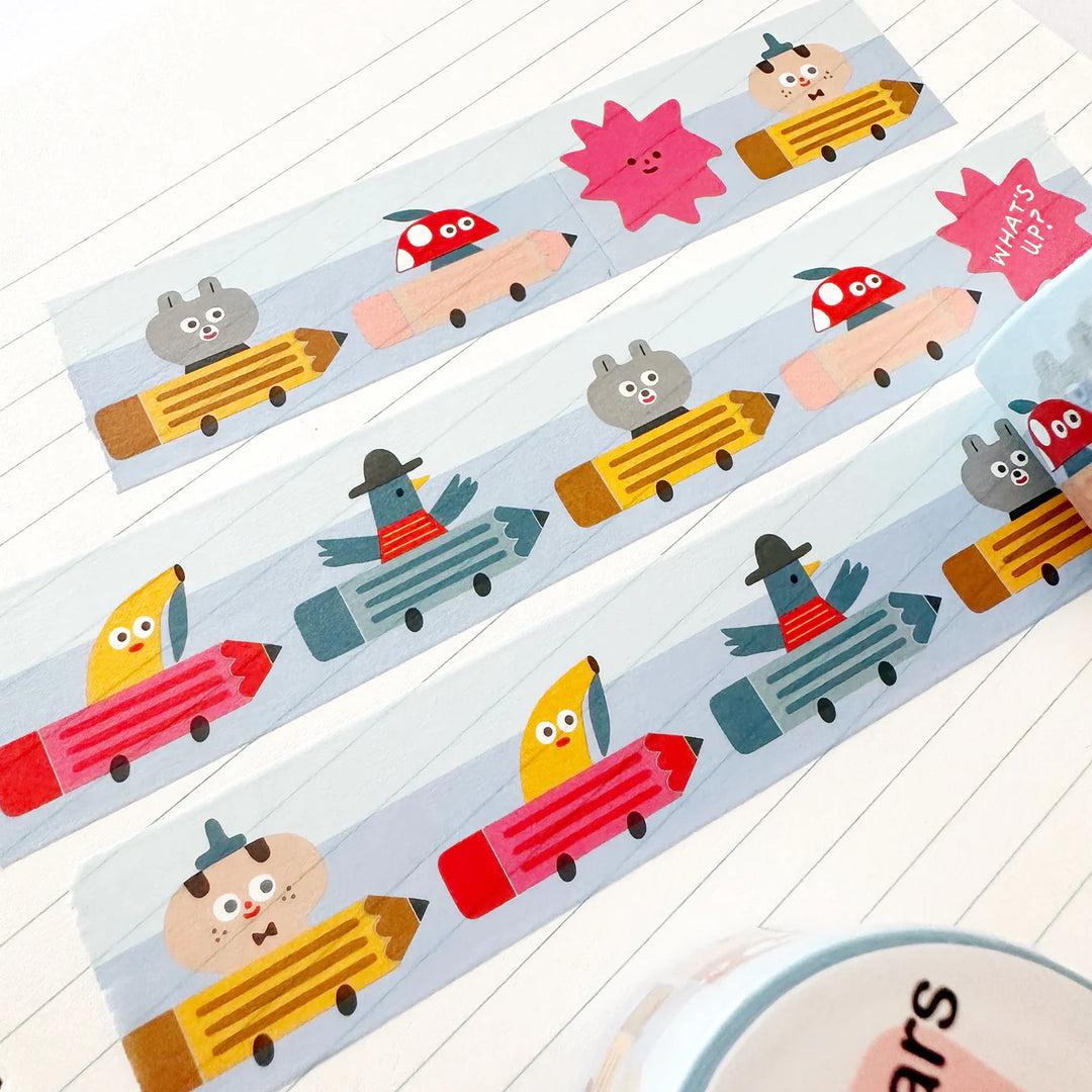 Pencil Cars Washi Tape