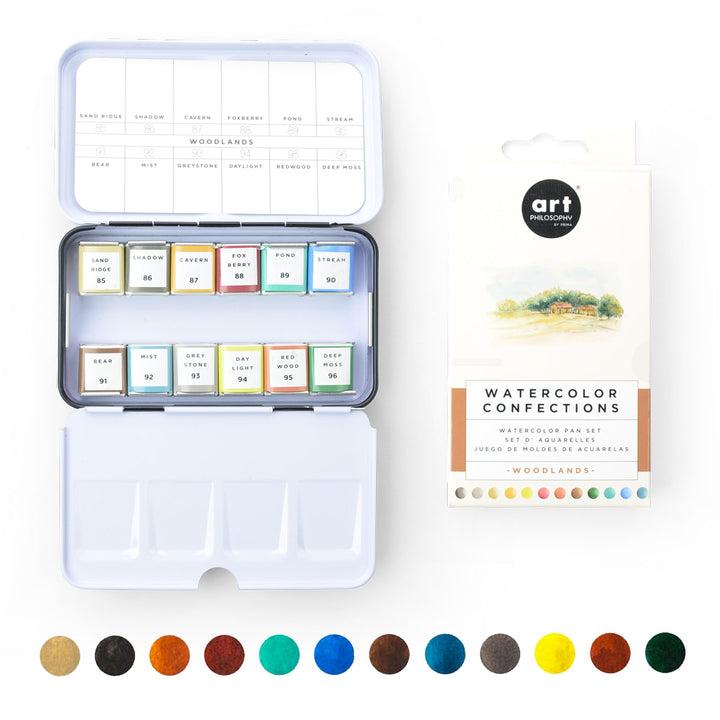 Watercolor Confections Travel Palettes