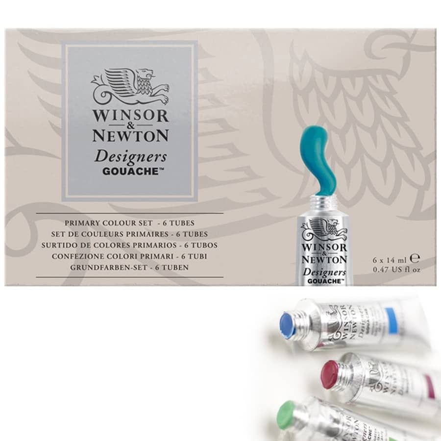 Winsor & Newton Gouache Primary Set of 6