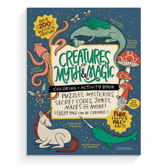 Creatures of Myth & Magic Coloring Book