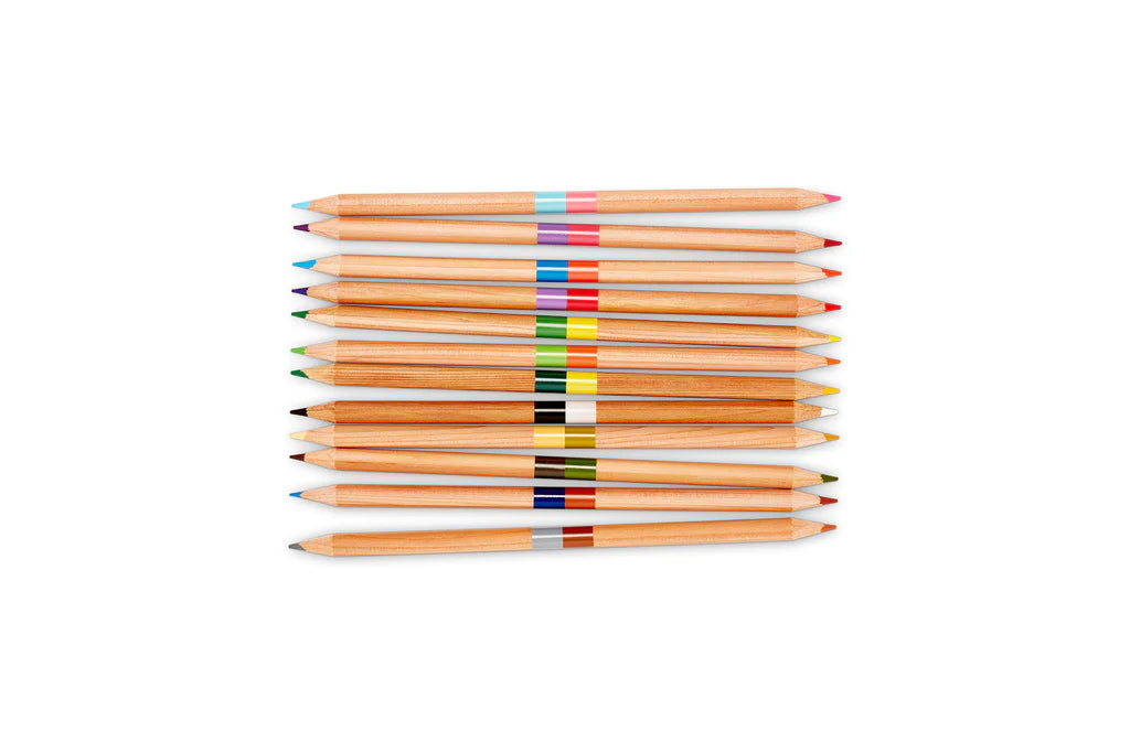 Ooly Two of a Kind Double Ended Colored Pencils