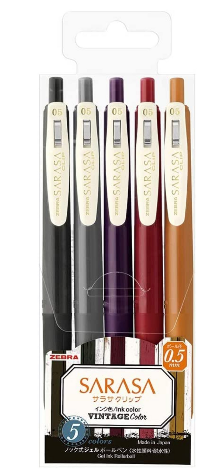 Sarasa Vintage Clip Pens