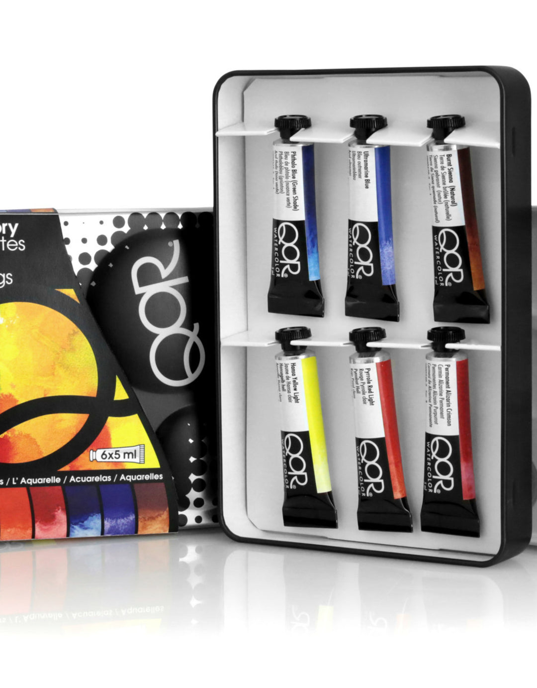 QOR Watercolor 6 Tube Introductory, 5ml