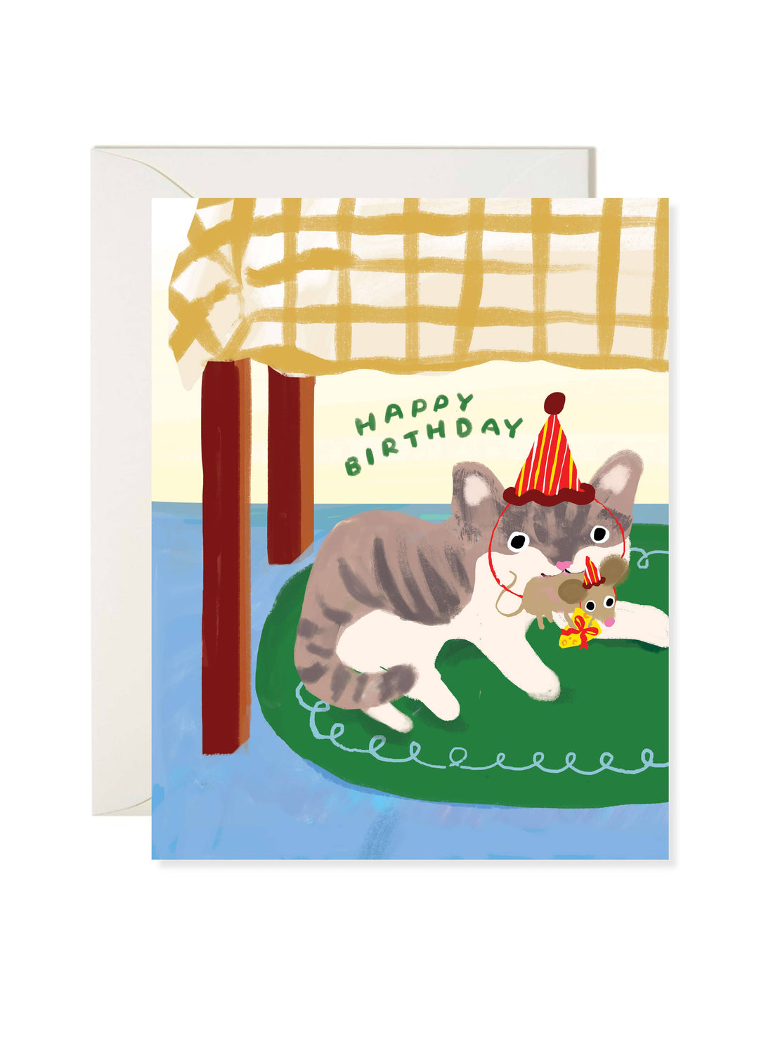 Cat and Mouse Birthday Card