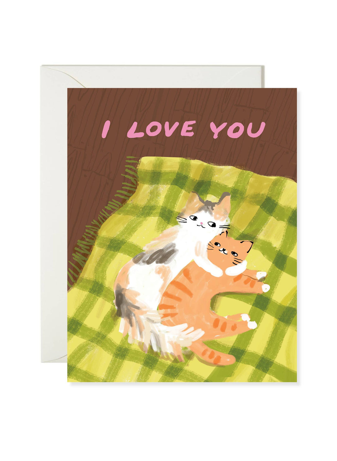 Cat Snuggle - Cat Love Card