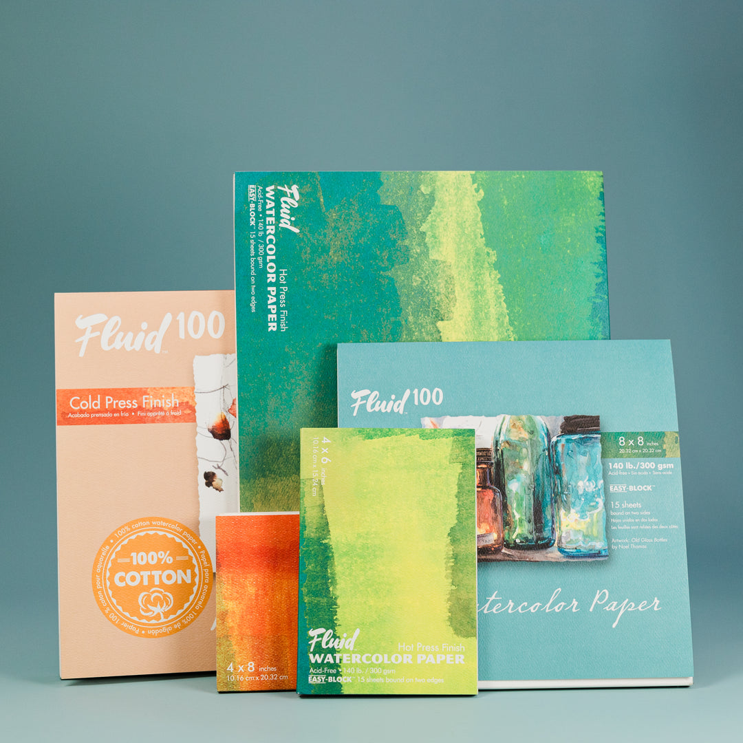 Fluid Watercolor Blocks