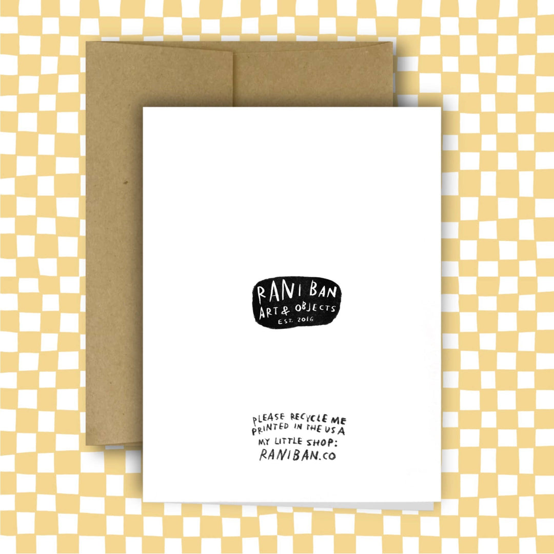 LATE ALIEN BIRTHDAY Greeting Card
