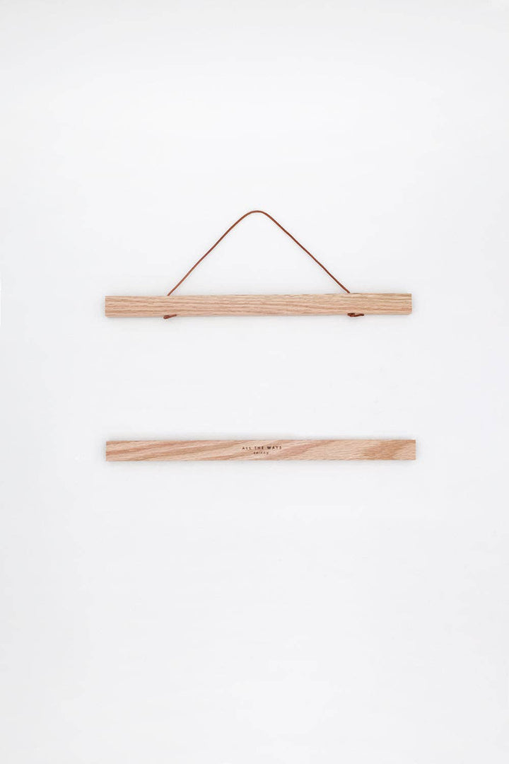 Oak Wooden Magnetic Hanger for posters