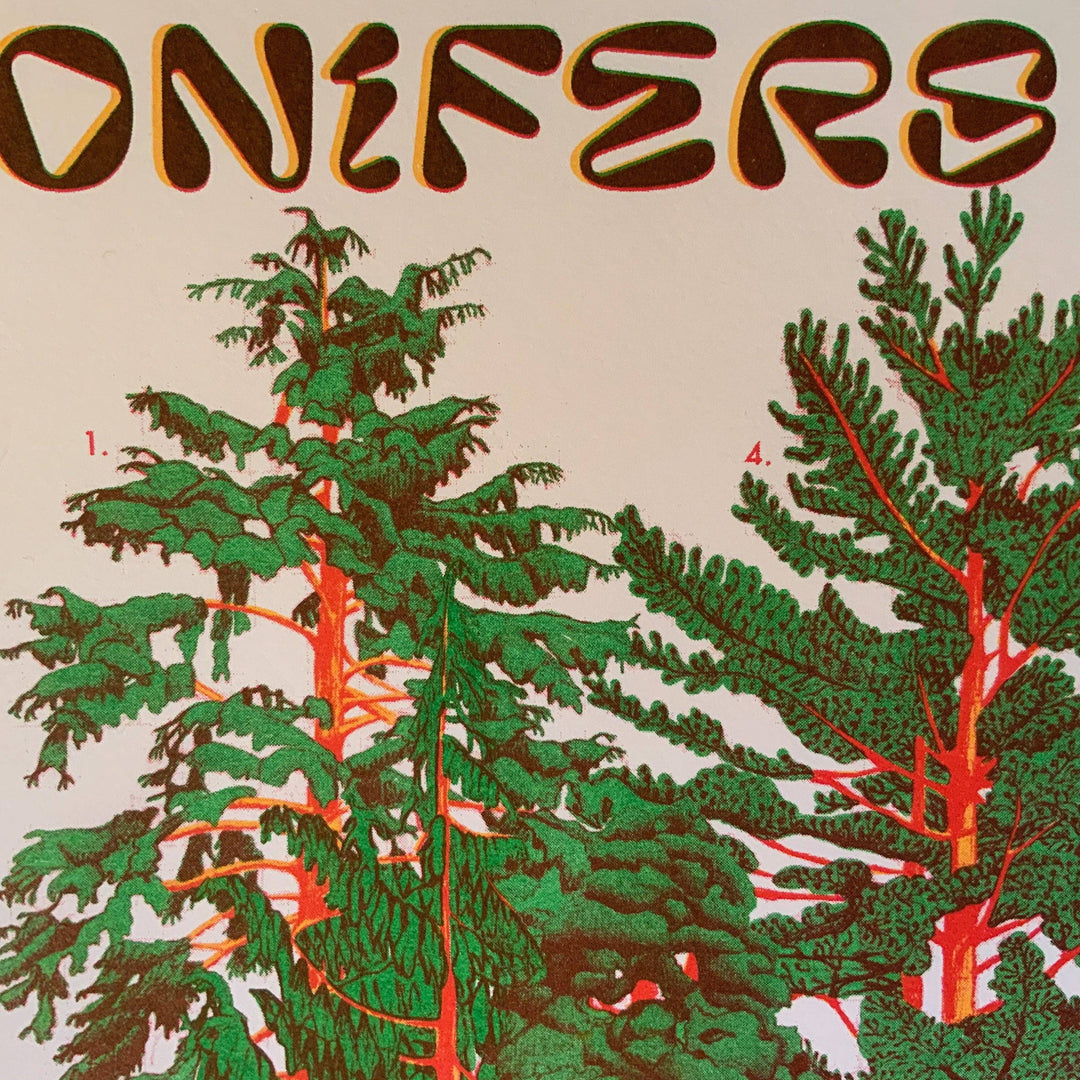 Conifer Tree Riso Print