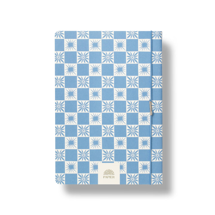 Lined Notebook Set, Softcover A5 & A6 - Checkerboard & Foil