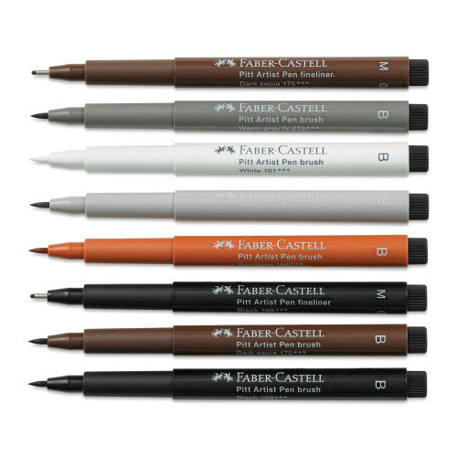 PITT Artist Pen Sets, 8-Pen Classic Set