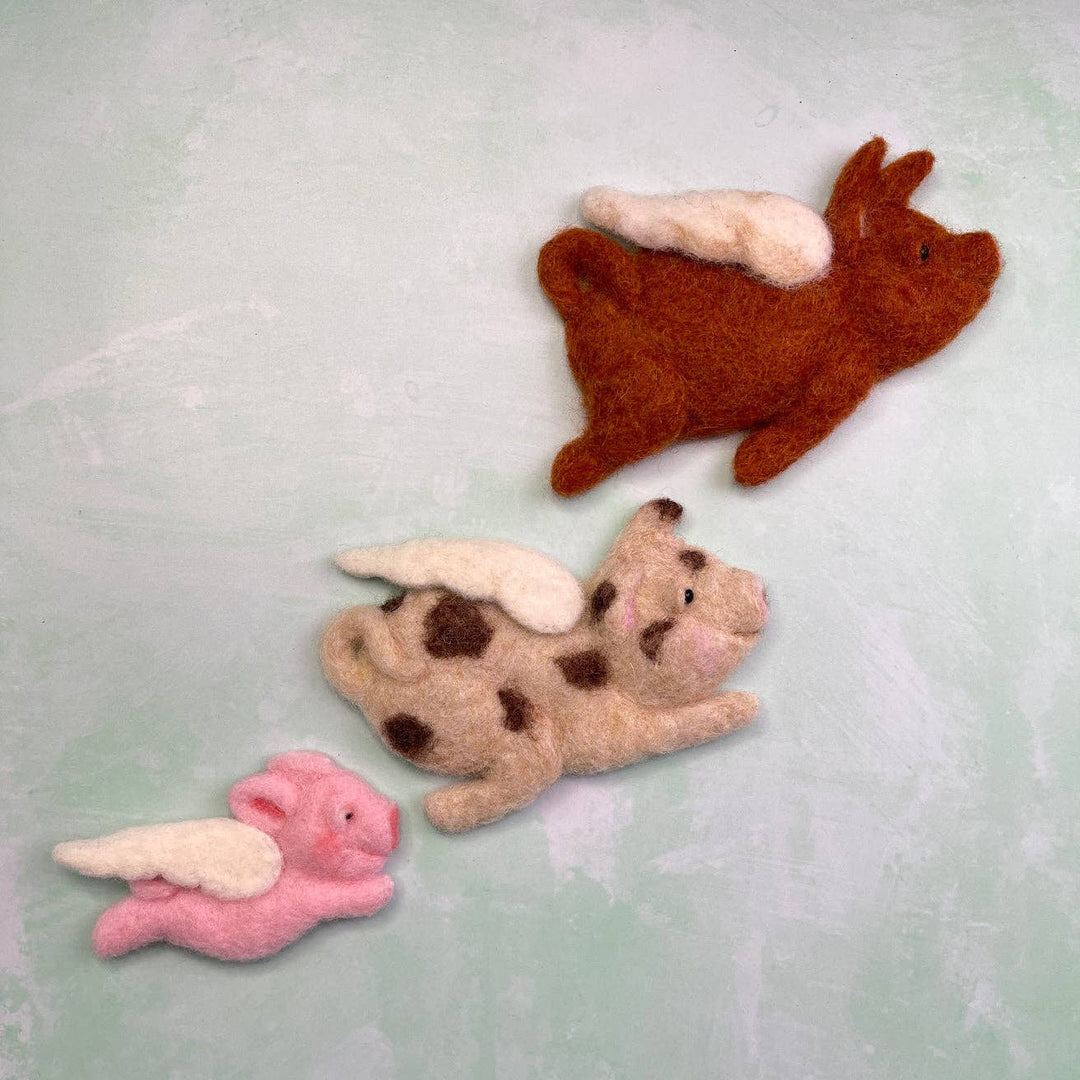 Flying Pigs Needle Felting Craft Kit