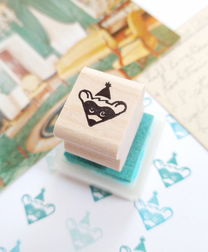 Party Raccoon Mini Stamp