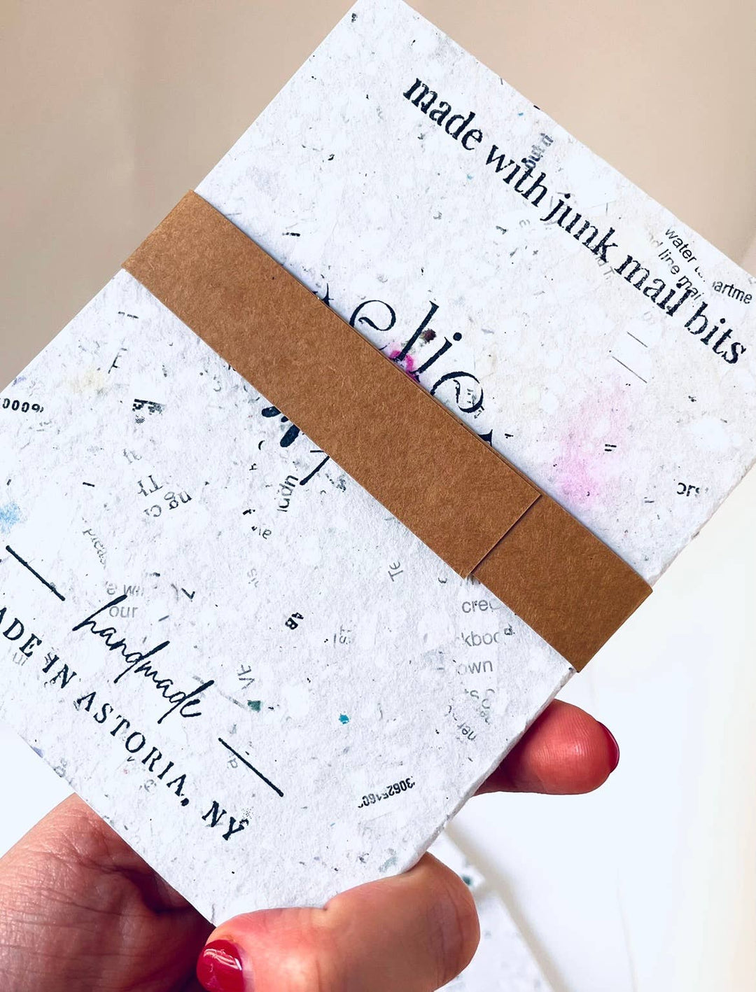 Confetti Junk Mail Handmade Notebook