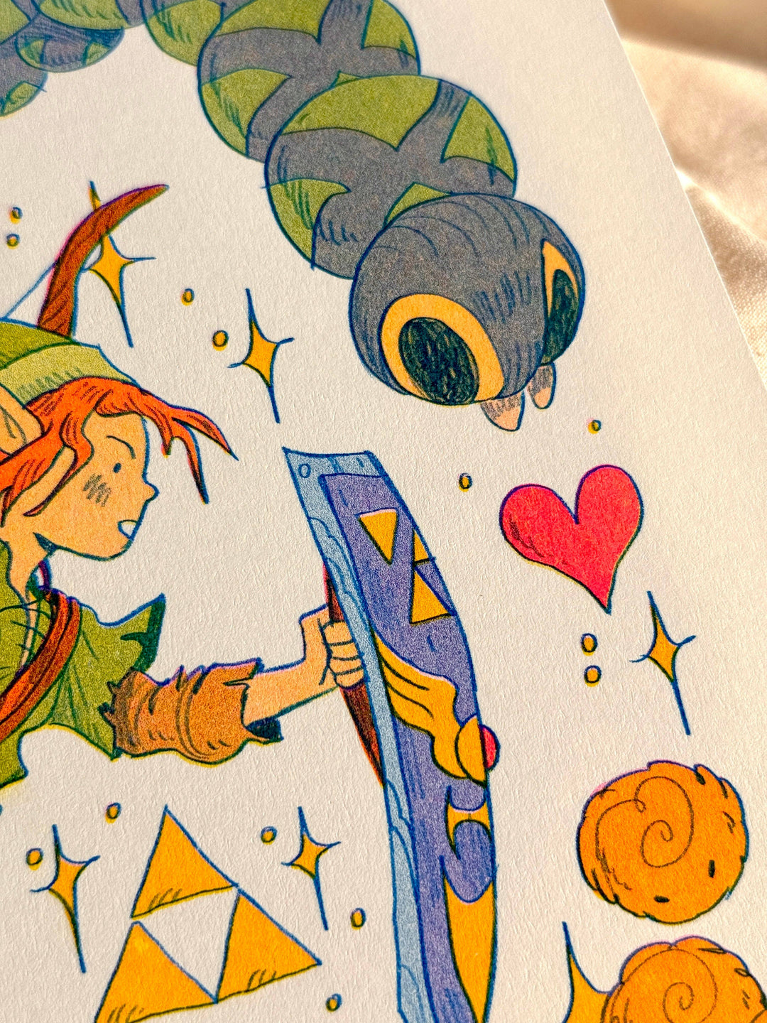 Legend of Zelda: A Link to the Past Riso Print