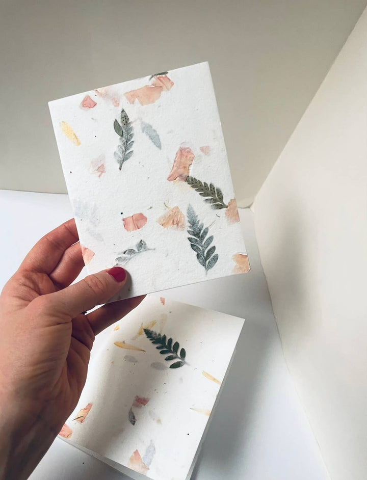 Floral Bits Handmade Paper Notebook