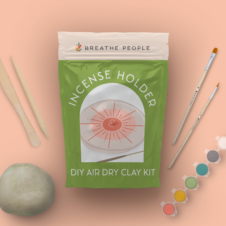 DIY Air Dry Clay Kit- Make Your Own Incense Holder
