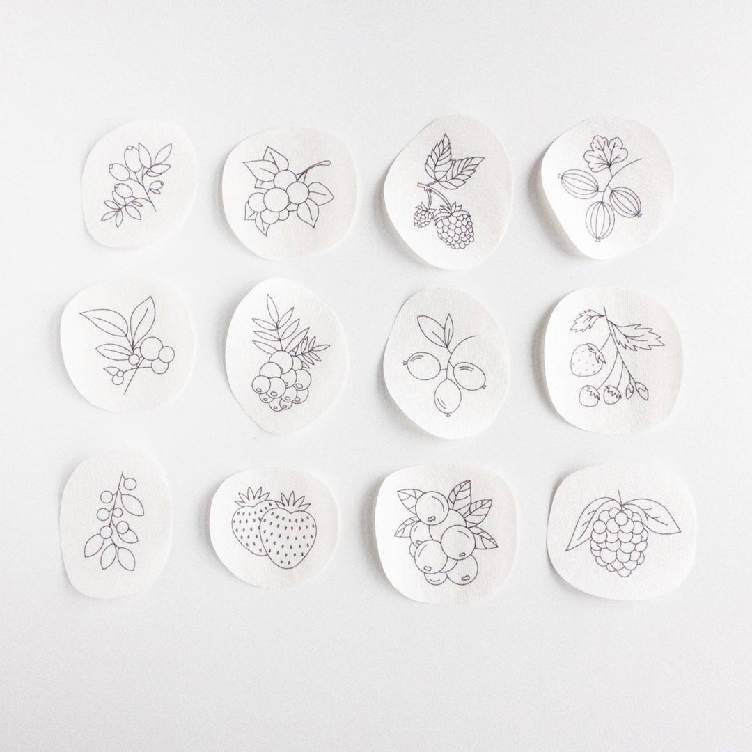 Berry Stick and Stitch Embroidery Patterns