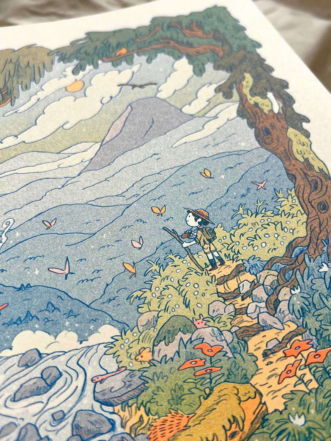 Mountain Dreams Riso Print