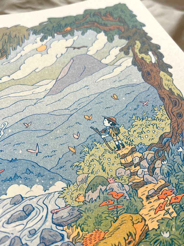 Mountain Dreams Riso Print