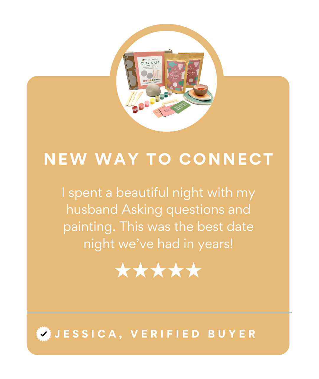 Deluxe Clay Date Activity Kit- Clay Kit for Two