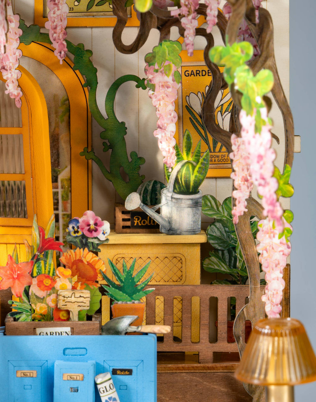 DIY Miniature House Book Nook Kit: Garden House